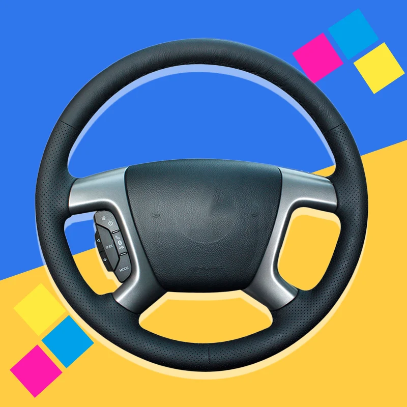 Оплетка на руль автомобиля для Chevrolet Captiva 2007 2014 Silverado GMC Sierra 2013 Daewoo Winstorm