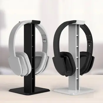 

Stylish Durable Plastic Headset Stand Holder Desktop Headphone Display Rack Organizer Easy To Use