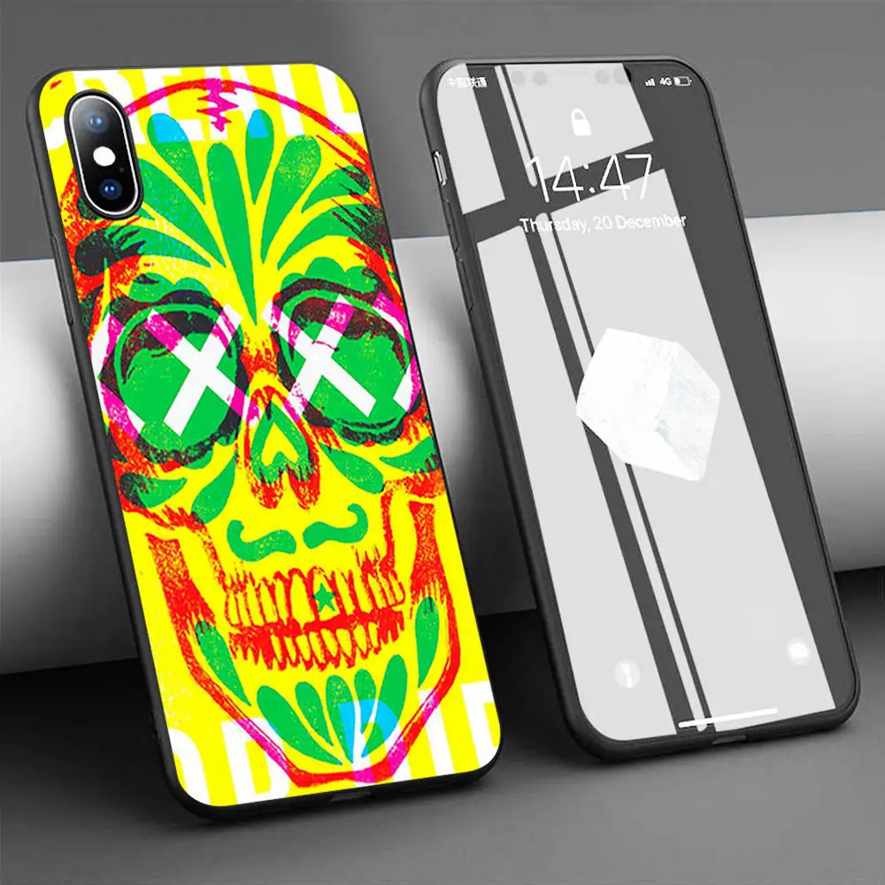Чехол для телефона XXXX Skull create или die мягкий силиконовый чехол iPhone 11 Pro Max X 5S 6 6S XR XS 7 8