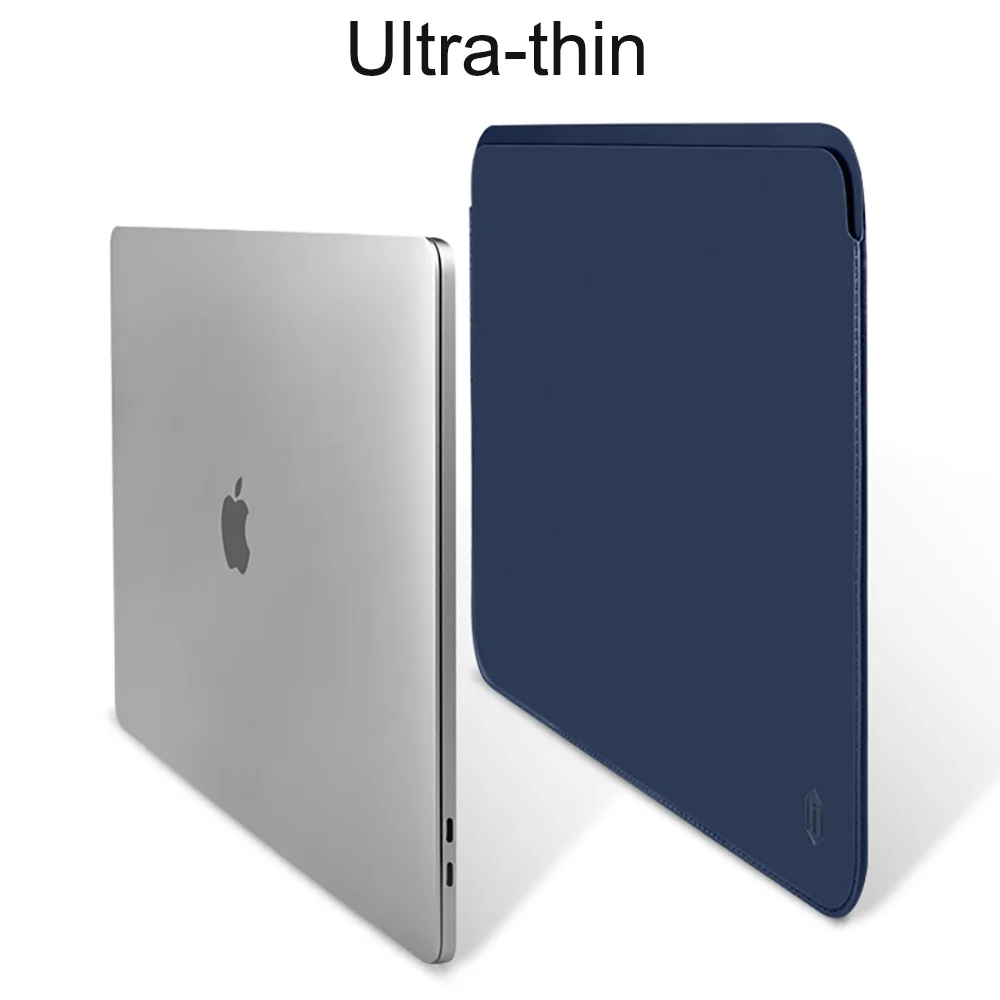 WiWU Laptop Sleeve for MacBook Air 13 Case Water-resistant PU Leather Laptop Case for MacBook Pro 13 Ultra-slim for MacBook Pro