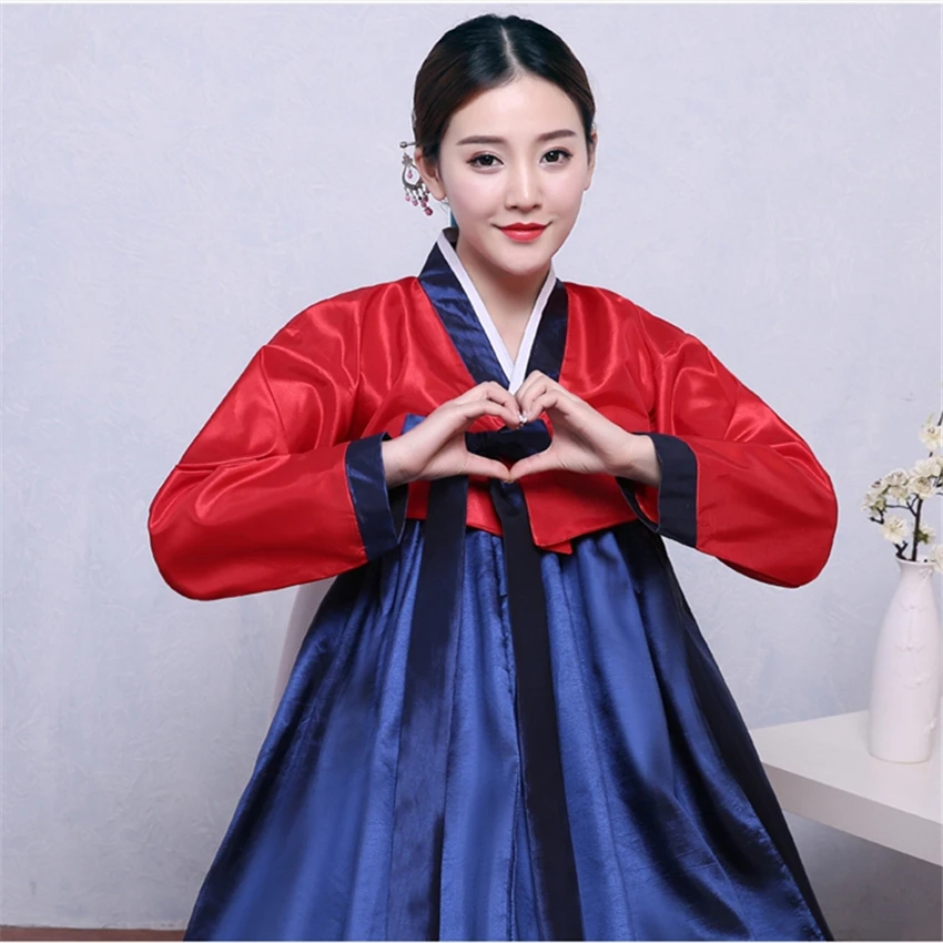 10Color Korean Fashion Ancient Costumes Women Hanbok Dress Traditional Party Asian Palace Cosplay Performance Clothing