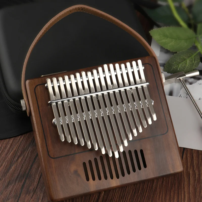 Kalimba 17 клавиш красное дерево большой палец фортепиано Mbira музыкальный инструмент