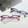 -1 -1.5 -2 -2.5 -3 -3.5 -4 -4.5 -5 -5.5 -6 Myopia Memory Optical Glasses Half Frame Finished Men Women Shortsighted Eyeglasses 2