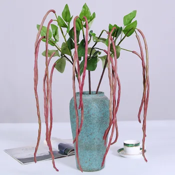 

Artificial Plant 5 Fork Long Branch Beans Green Vegetation Home Decoration Living Room Decoration Wedding Supplies