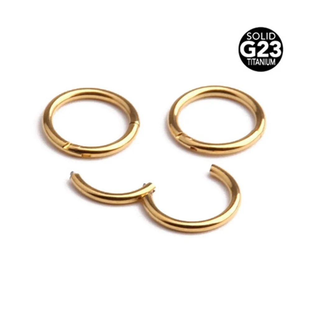 UOTOP 1PC 6/8/10 мм G23 Титан сегментное индийский кольцо для носа и шпильки 16G перегородки Кликер пирсинг клип, ювелирное изделие для тела