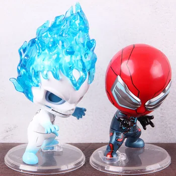 

Marvel Spiderman Figure Cosbaby Spirit Spider Suit Spiderman Action Figure Bobble Head Spider-man PVC Collectible Model Toy
