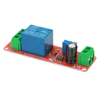 

5pcs 2.67*0.86*0.7" DC 12V LED Power Indicator Delay Relay Shield NE555 Timer Switch Adjustable Module Max 2200W