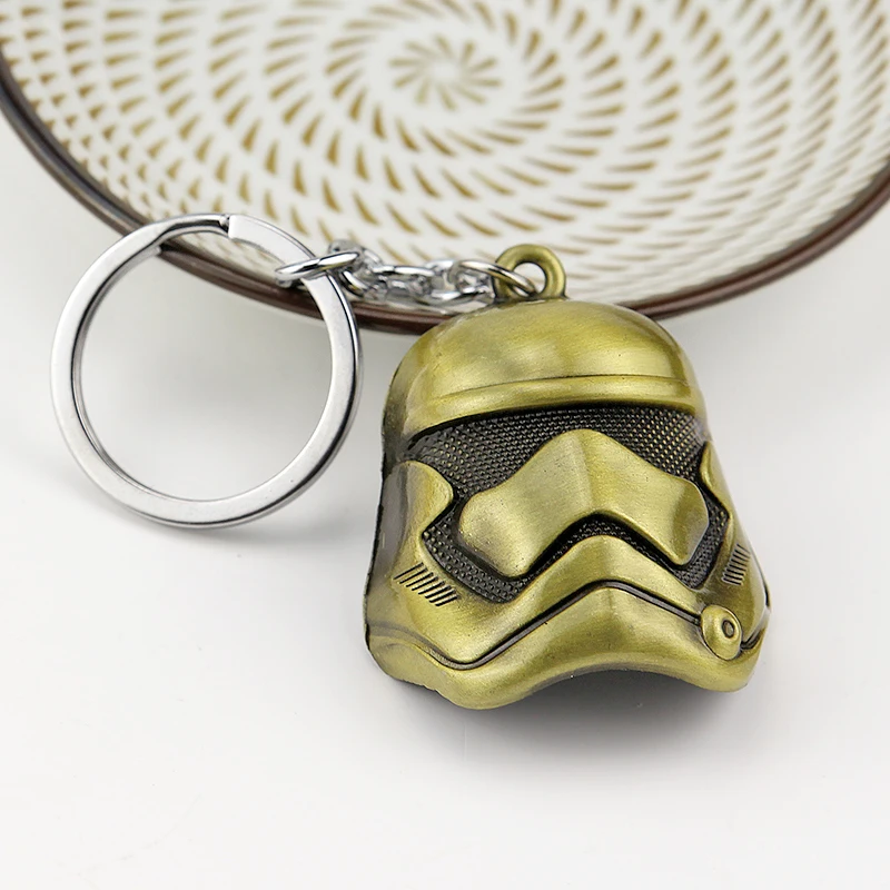 Горячие 3D Звездные войны робот BB8 R2D2 C-3PO Модель брелок Подвеска металлический брелок для мужчин и мальчиков подарок Звездные войны персонаж автомобиля брелок Декор - Цвет: Bronze
