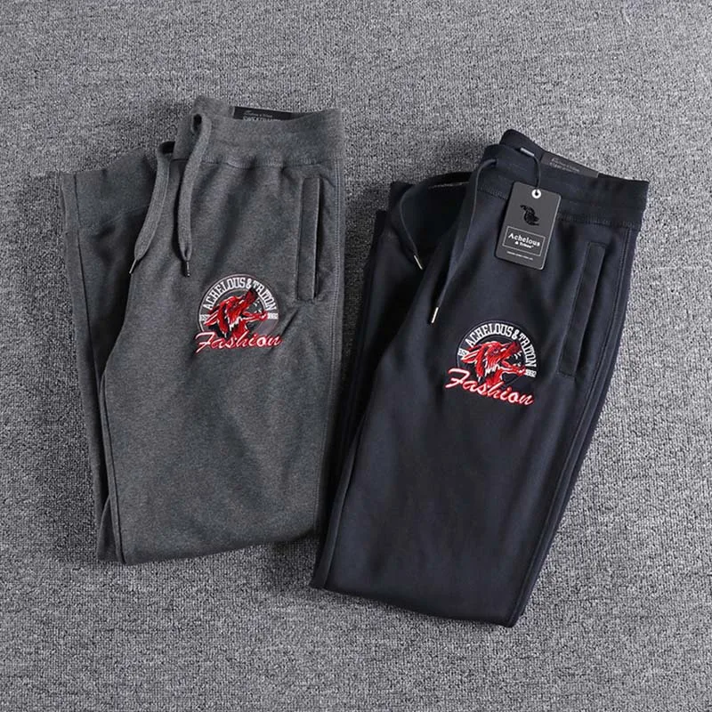 new arrival Four Seasons Men's Casual Pants and trouser with American Style Embroidery high quality fashion wear on sale