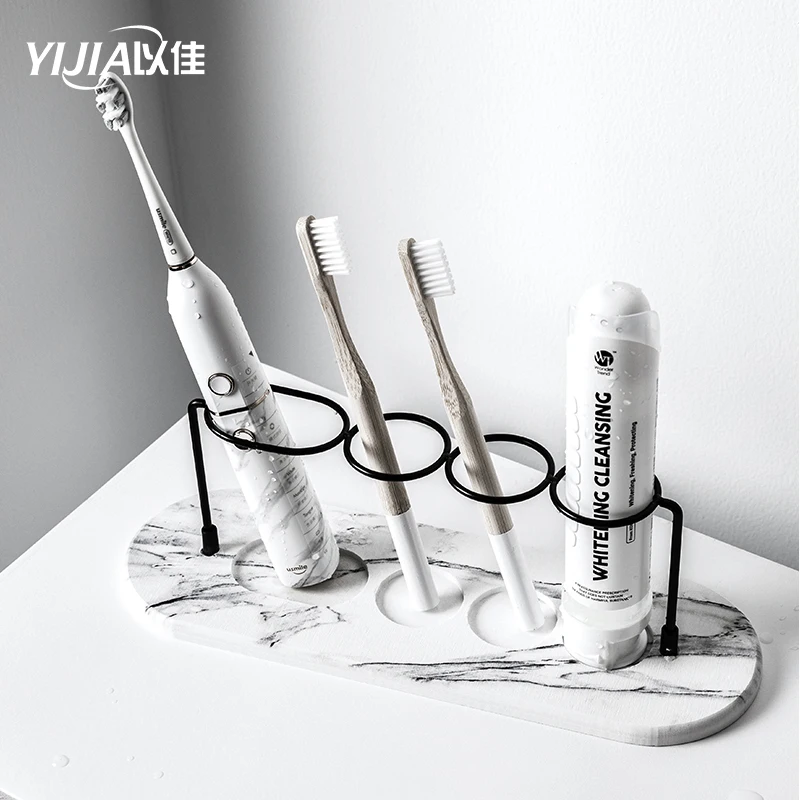 Shelf Cup-Holder Toothpaste-Stand Storage-Rack Bath-Accessories Multifunction Base-Frame