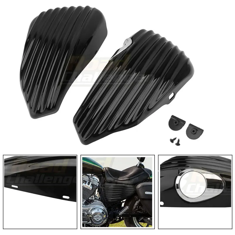 Мотоциклетная Левая Правая крышка батареи для Harley Sportster 48 72 XL1200 XL883 2014-2020
