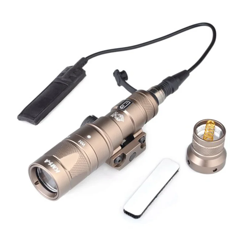 Night Evolution Airsoft M300W KM1-A Flashlight Softair Hunting Linterna Gun Lamp Tactical Scout Rifle Weapon Light NE04055 - Цвет: Коричневый