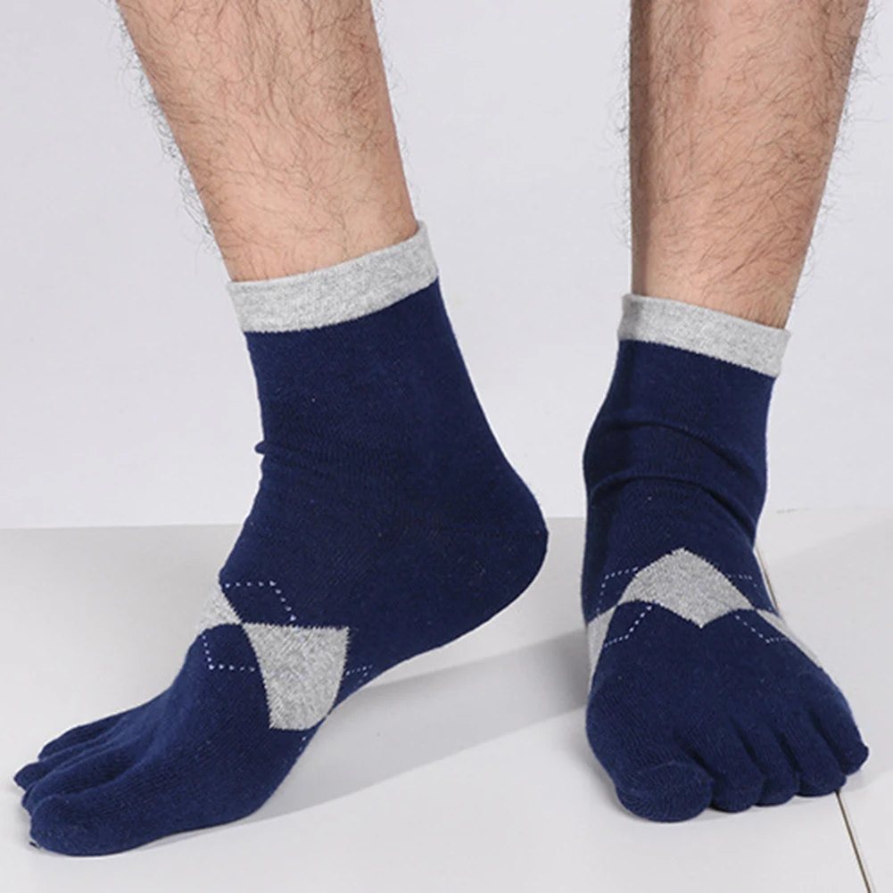 Men's Comfortable Five Fingers Toes Sports Soft Cotton Breathable Casual Socks