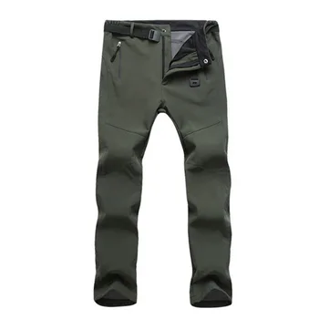 

Autumn and winter men's pants velvet outdoor trousers waterproof snow fitness pants trousers