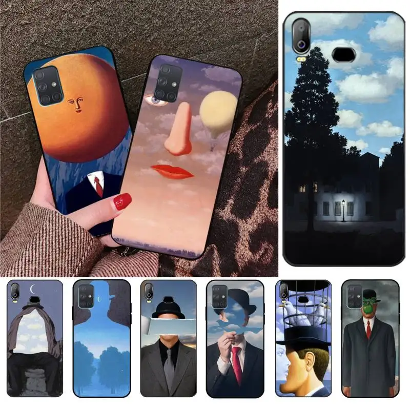 Милый Шикарный чехол Rene Magritte для телефона Samsung A10 A20 A30 A40 A50 A70 A80 A71 A91 A51 A6 A8