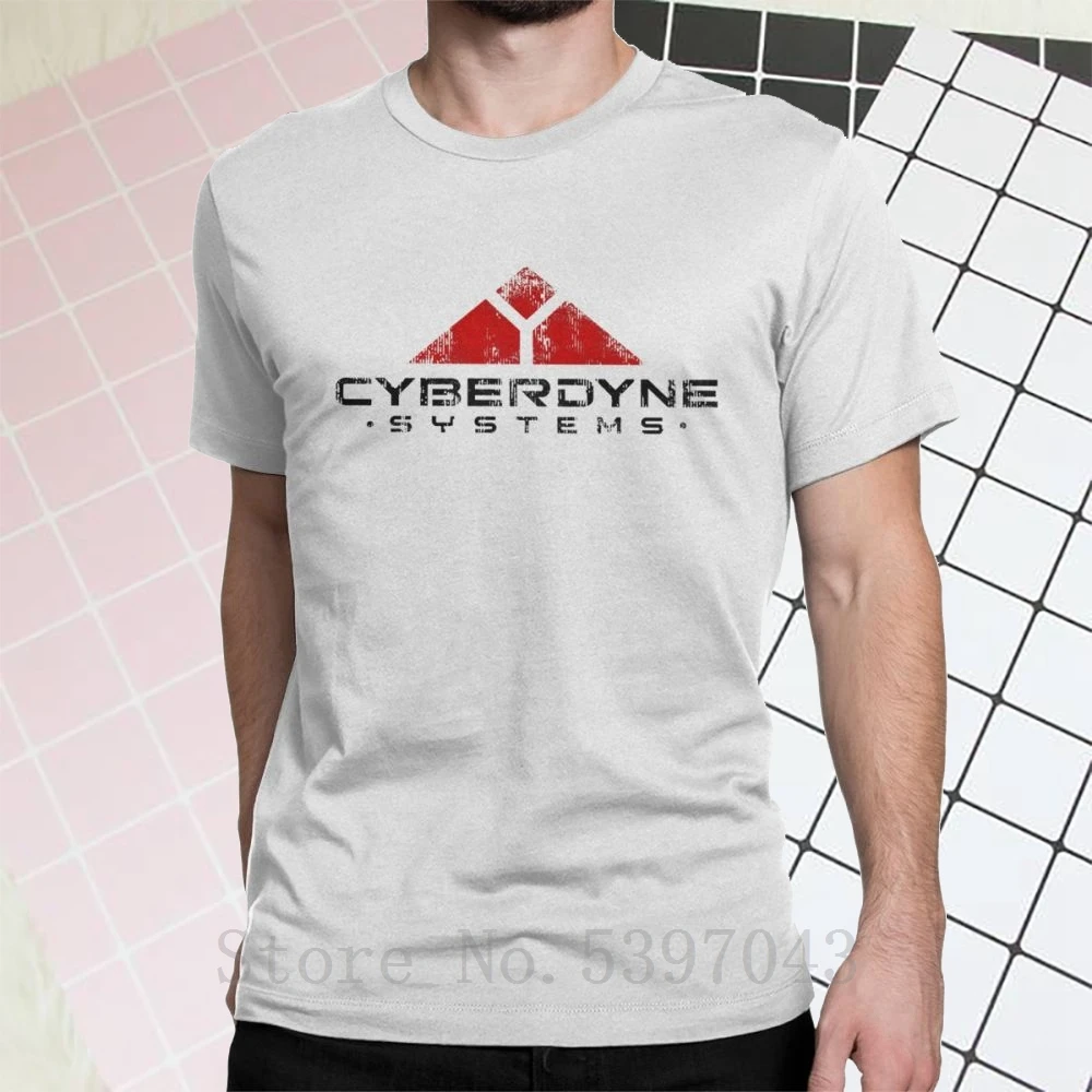Cyberdyne Systems футболки Для мужчин Терминатор Арни 80s киногерой короткий рукав Винтаж