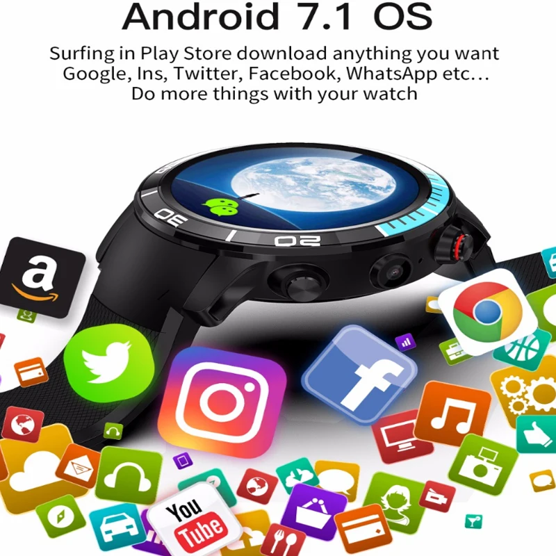 2020 Smart Watch Men GPS+4G Voice Assistant Heart Rate Blood Oxygen Monitor Smartwatch Women Fitness Tracker relogio inteligente