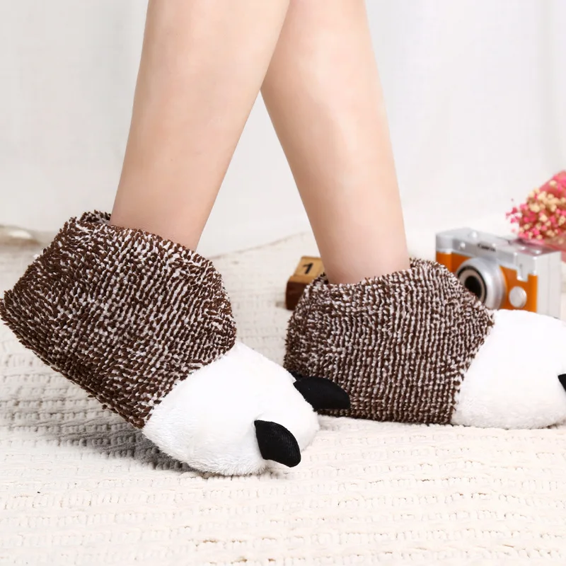 Fluffy Cute Animal Slipper For Women Girls Claws Men Women Winter Funny Shoes Custom Slippers Home Slippers Children Indoor