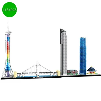 

2020 New City Architecture Skyline Collection Guangzhou Building Blocks sets Bricks Classic Model Kids Toys for Children gifts