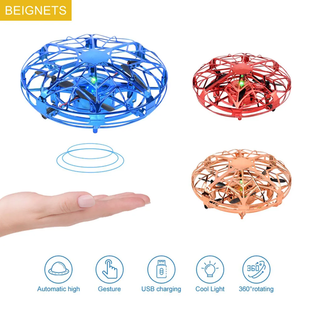 MiniUFODroneRCHelicopterAircraftToyQuadcopterInfraredHand