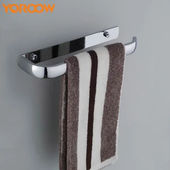 

Bathroom Brass Towel Hanging Wall Mounted Chrome Wall Shelf Towel Dryer For Bathroom Silver Wall Towel Rack Home GSL000Y 4