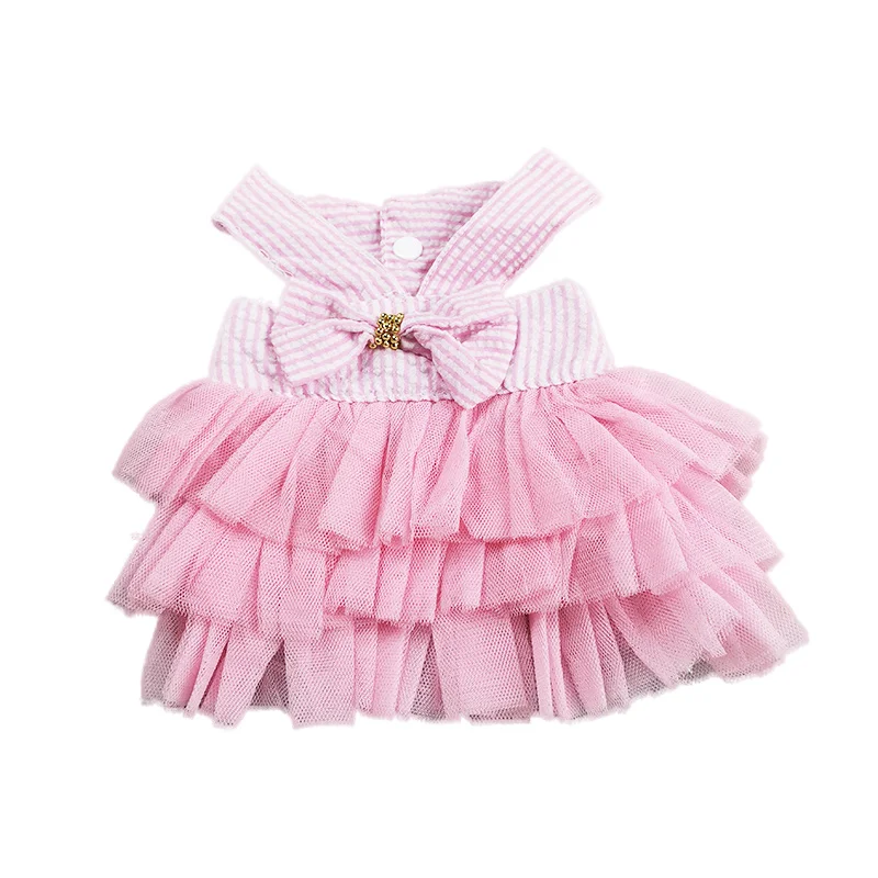 Bunny Out Clothes Lop-eared Dwarf Rabbit Pleated Skirt Rabbit Dress Up Accessories Small Dog Supplies Mesh Sling Dress For Pets