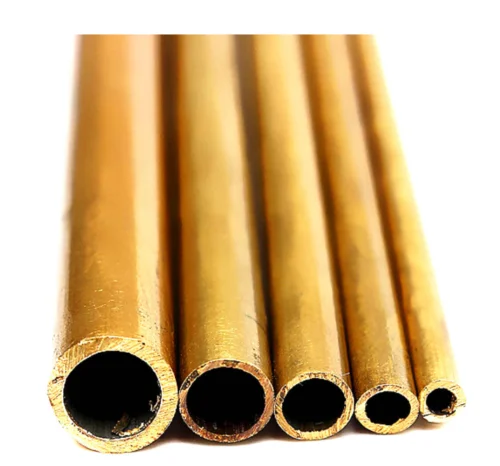 10-Piece Assorted Brass Tube Set - Various Diameters and Lengths with 0.5-2 mm Wall Thickness