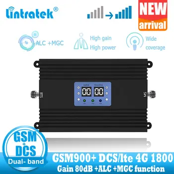 

NEW lintratek gsm 900MHZ 4G Signal amplifier repeater 2g 4G DCS LTE 1800 GSM dual band signal booster repeater high gain + power