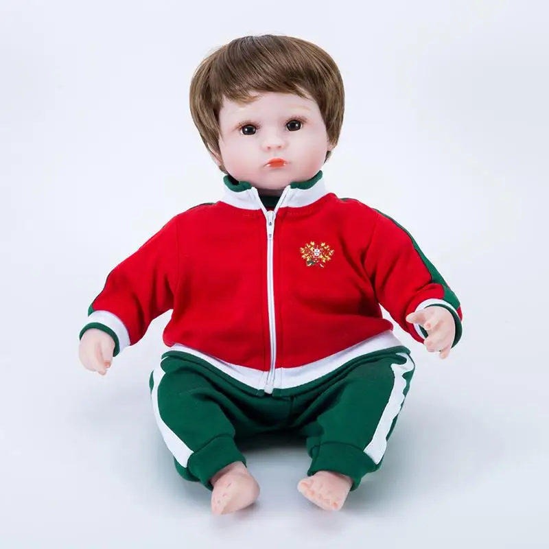 Принцесса Анна Роналду 48 см 18 дюймов Кукла bebe reborn младенцы малыш кремния boneca Спорт reborn футбол игрушки для детей - Цвет: Portugal A