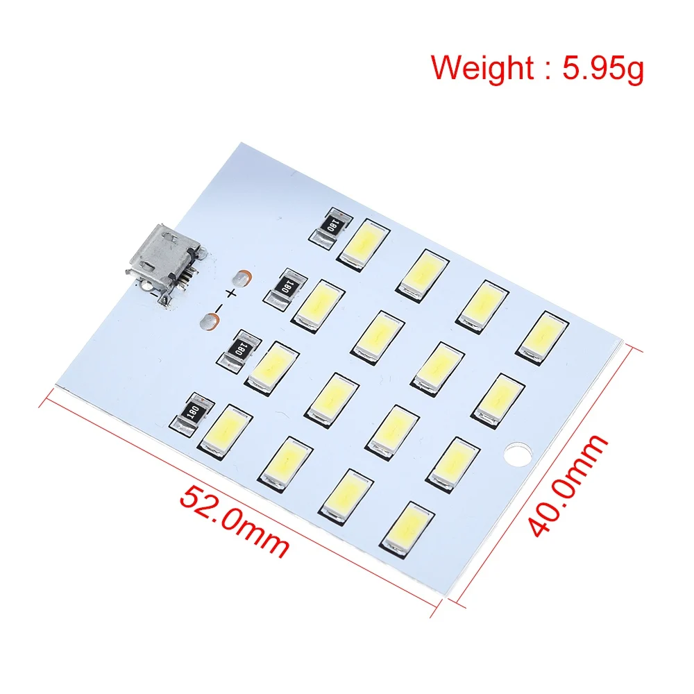 1 шт. высокого качества 5730 smd 5V 430mA ~ 470mA белый Mirco Usb светодиодный светильник ing