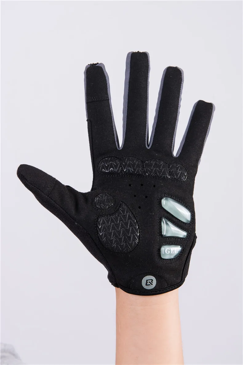 ROCKBROS велосипедные перчатки с сенсорным экраном для верховой езды MTB полный палец велосипедные перчатки ветрозащитные мотоциклетные зимние осенние мужские перчатки