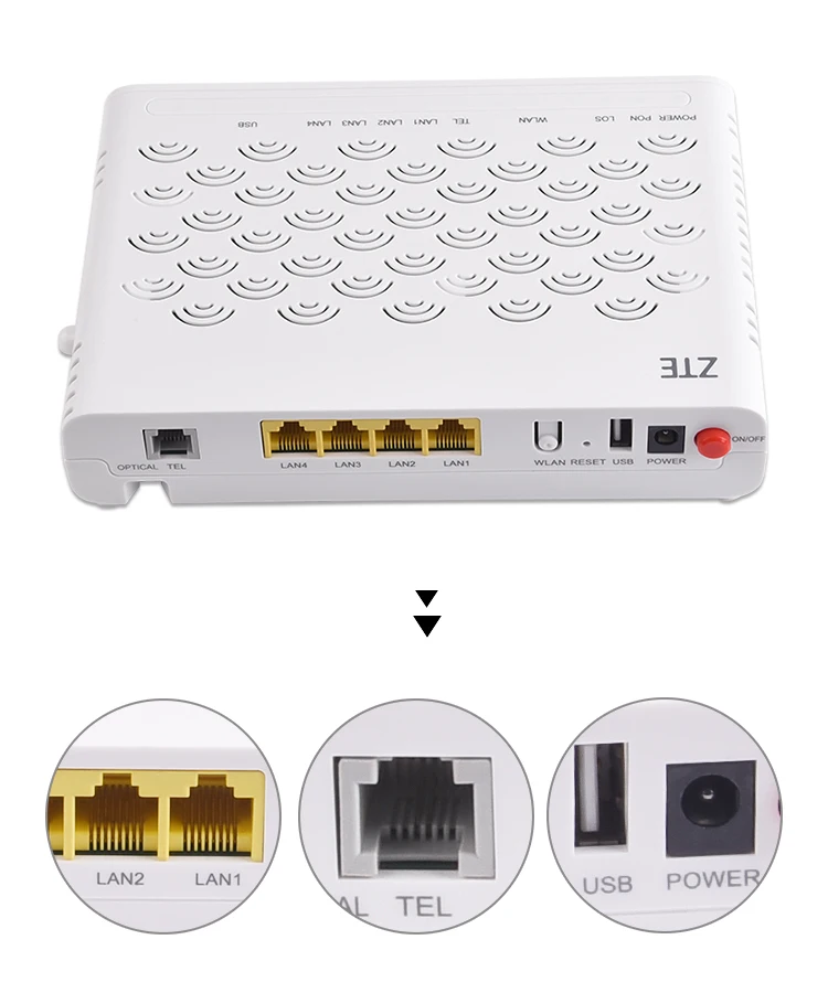 Лучшая цена 5 шт./лот F660 V6.0 onu gpon 1 порт ge 1GE + 3FE WIFI ONT GPON ONU|Оптоволоконное