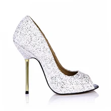 Spring Autumn New 11cm High Heel Pumps Glitter Bridals Fashion Women Stiletto Thin heel Peep Toe Sexy Party Dress Lady Shoe 5-a4 Spring Autumn New 11cm High Heel Pumps Glitter Bridals Fashion Women Stiletto Thin heel Peep Toe Sexy Party Dress Lady Shoe 5-a4