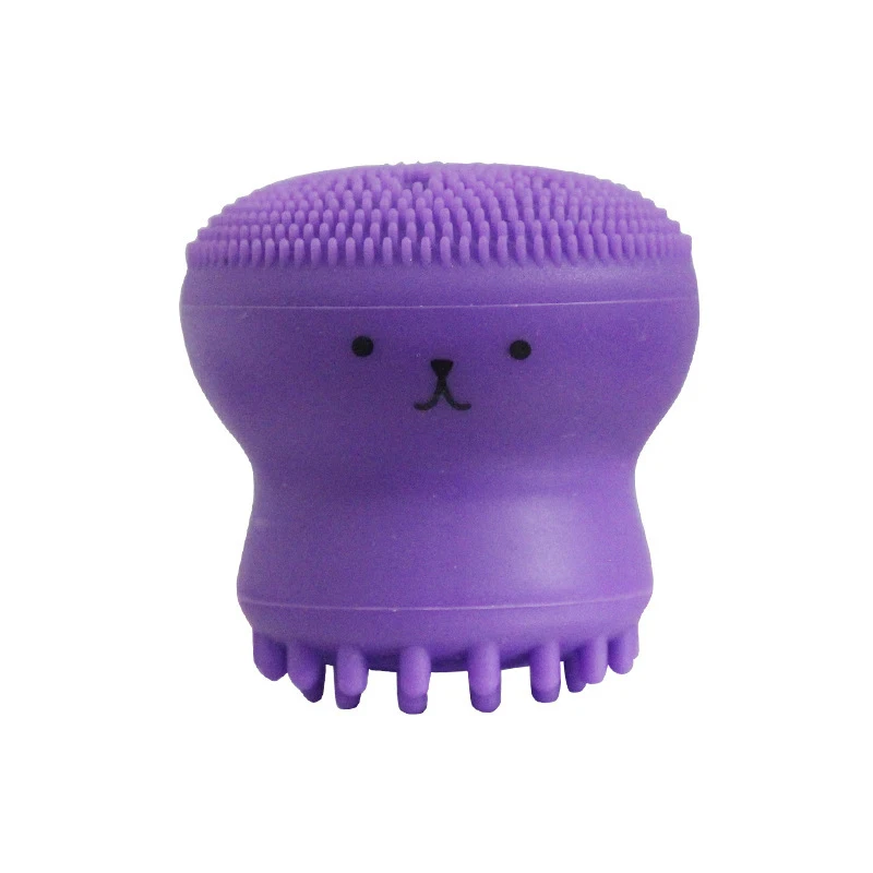 Silicone Facial Cleansing Brushes Pore Exfoliating Skin Care Face Cleaner Octopus Shape Massage Wash Beauty Gel 1PC facial cleanser