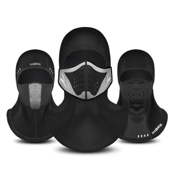 

Breathable Mask Cold Neck Windproof Dustproof Wool Full Face Scarf Black Motorcycle Filter Mask with Filter Layer 2020 Hot Sale