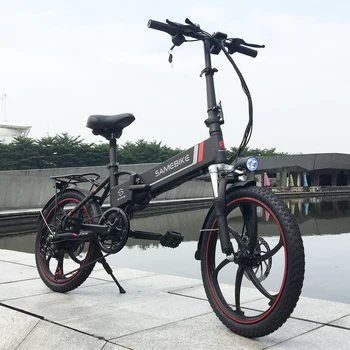 شراءSamebike 20 بوصة دراجة كهربائية قابلة للطي E-الدراجة سكوتر 350 واط 48 فولت 10.4AH موتور ملتصقة حافة السلطة مساعدة دراجة كهربائية جديد