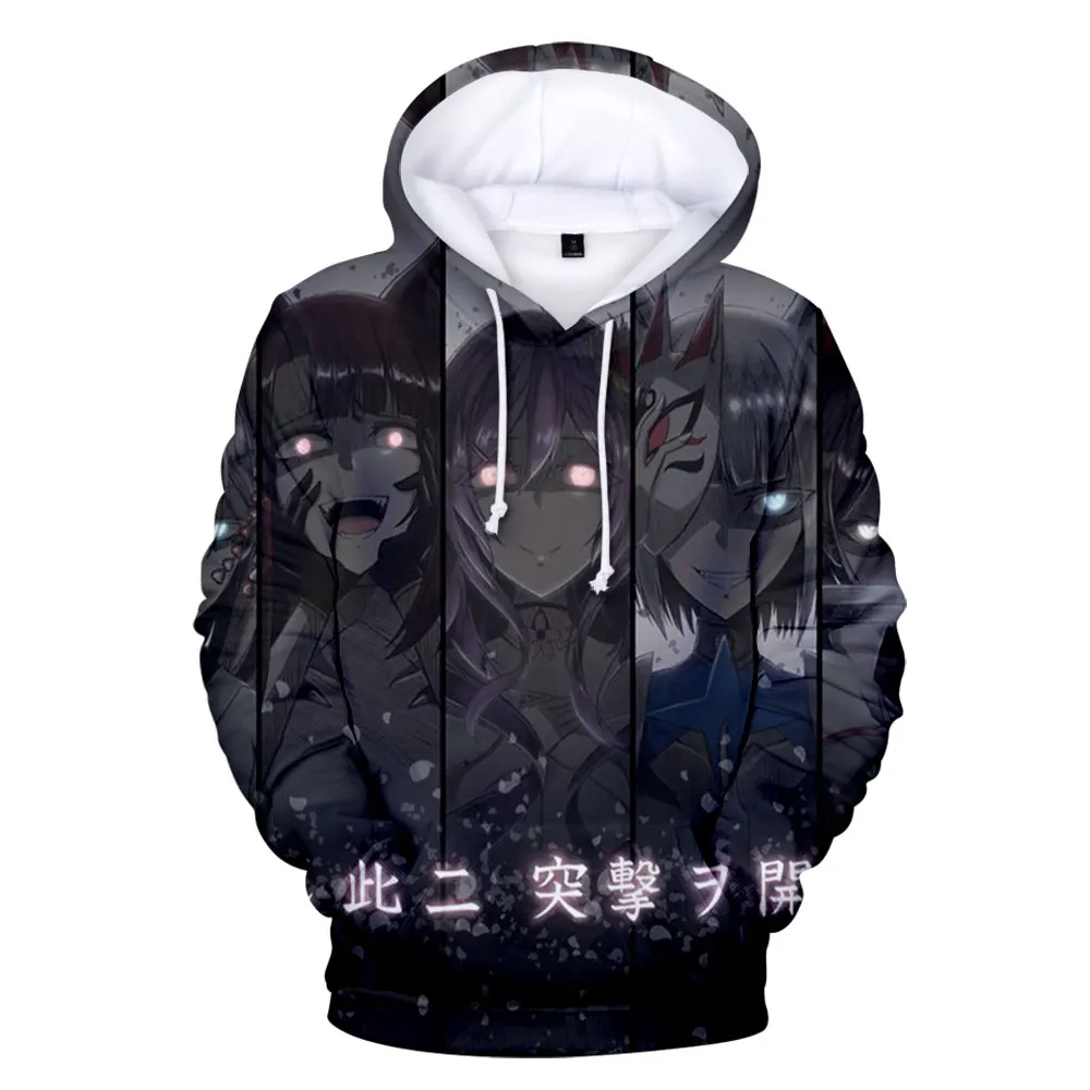 

2021 Japan Anime Azur Lane Women Men Hoodie Sweatshirt 3D Hooded Harajuku Streetwear Hip Hop Casual Pullovers Tracksuit Tops