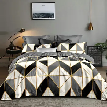 

LOVINSUNSHINE Geometry Duvet Cover King Size Comforter Bedding Set Cover Double Duvet QW22#