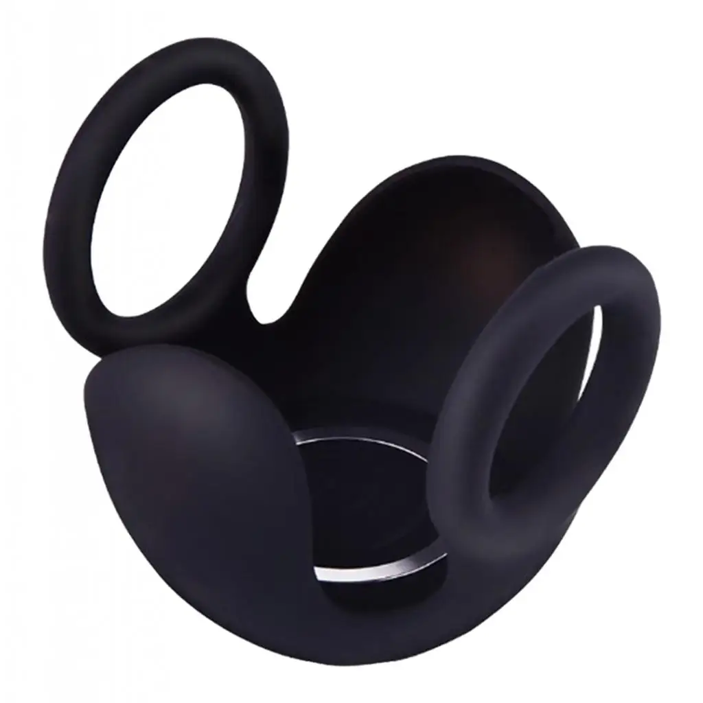 Silicone Testicle Scrotum Restraint Massager Vibrator Delay Ejaculation Lasting Penes Ring Sleeve Lock Condom Chastity Device 