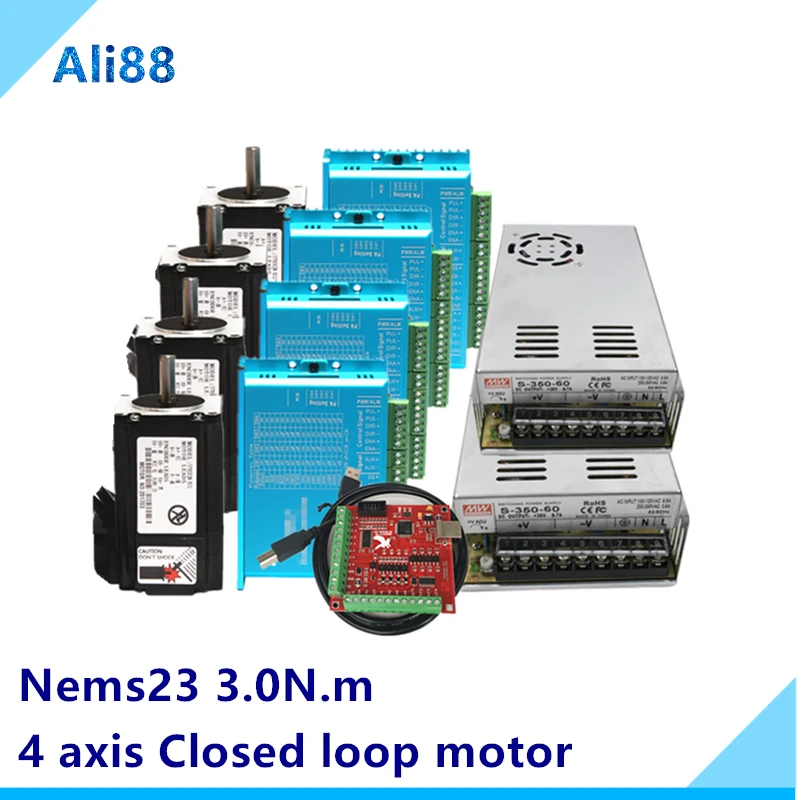 Набор CNC C7 шариковый винт SFU1605 + линейная направляющая HGR20 Nema 23 шаговый двигатель с