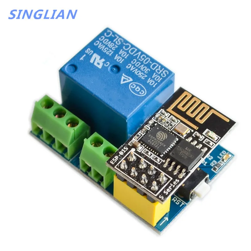 1 шт. ESP8266 ESP 01S релейный модуль реле WIFI интеллектуальная розетка. Добавить для