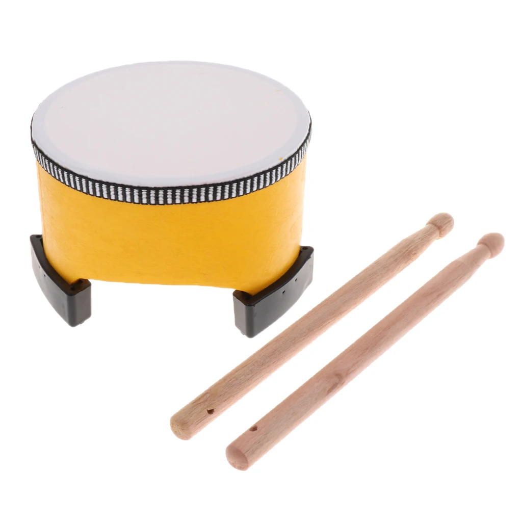 Hand Drum Percussion Toy for Kids Musical Learning Education with Drumstick