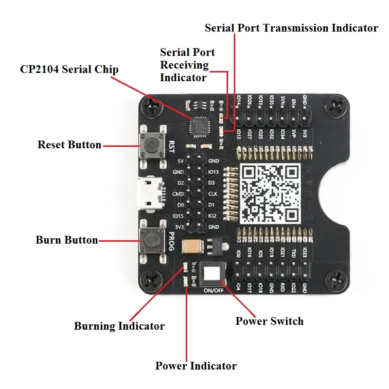 ESP-WROOM-32 Development Board Test Burning Fixture Tool Downloader for ESP-12F ESP-07S ESP-12S (1)