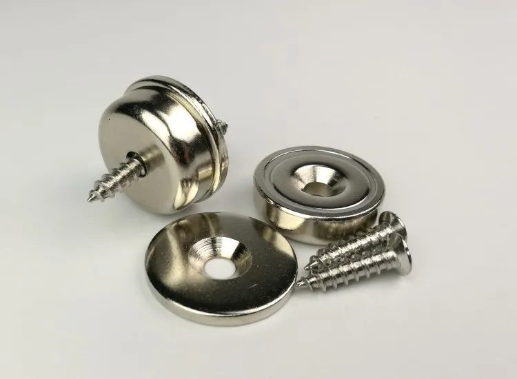 D25mm стальная чашка редкоземельный магнит с Запорная планка неодимовый магнит ловли наборы для фиксатор для дерева Рабочая мебель, дверь, шкаф
