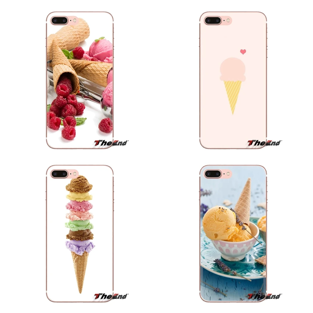 Мягкие прозрачные чехлы с вафельным конусом для iPod Touch Apple iPhone 4 4S 5 5S SE 5C 6 6S 7 8 X XR XS