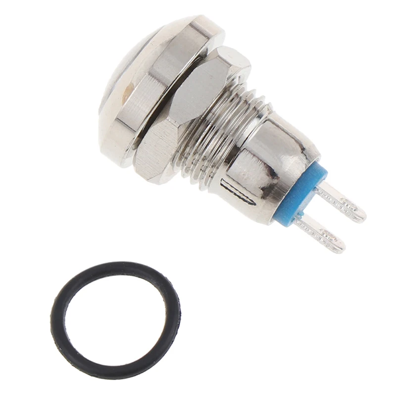 8mm Mini Metal Push Reset Button Switch On Off High Head Switch Push Button AC250V 0.5A