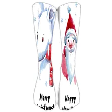 Унисекс 3D рождественские носки повседневные забавные носки удобные Санта принт лося длинные спортивные носки счастливые носки женские гольфы