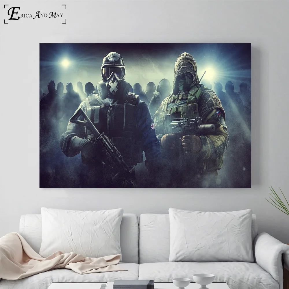 Rainbow Six Siege Video Artwork Posters and Prints Wall art Decorative Picture Canvas Painting For Living Room Home Decor | Дом и сад