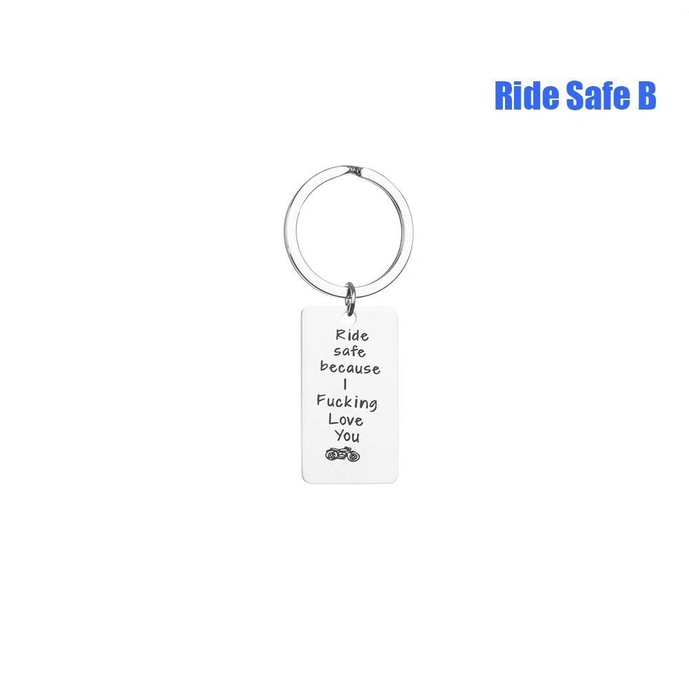 Ride Safe B Забавный парный брелок у вас есть мое сердце и моя задница цепочка для ключей в форме сердца брелок для женщин мужчин ювелирные изделия Mujer подарок для парня девушки - Цвет: Ride Safe B