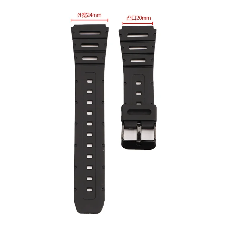 for Casio CA 53W CA 61W FT 100W W 520U W 720G Silicone Watch Strap Wristband
